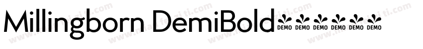 Millingborn DemiBold字体转换